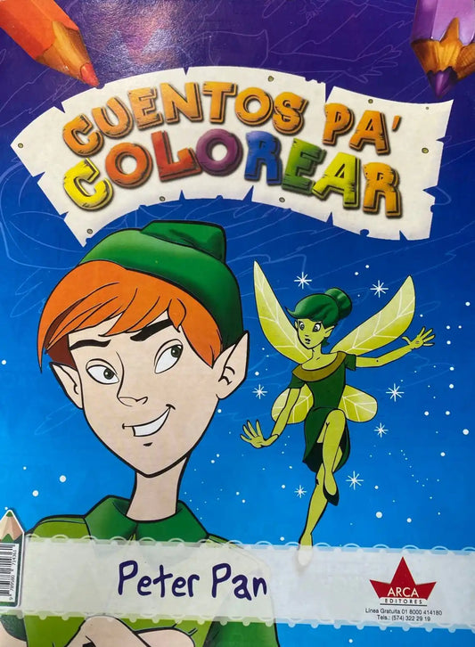 CUENTOS PA COLOREAR PETER PAN
