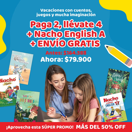 ¡Oferta Escolar! 4 Libros de cuentos por el Precio de 2