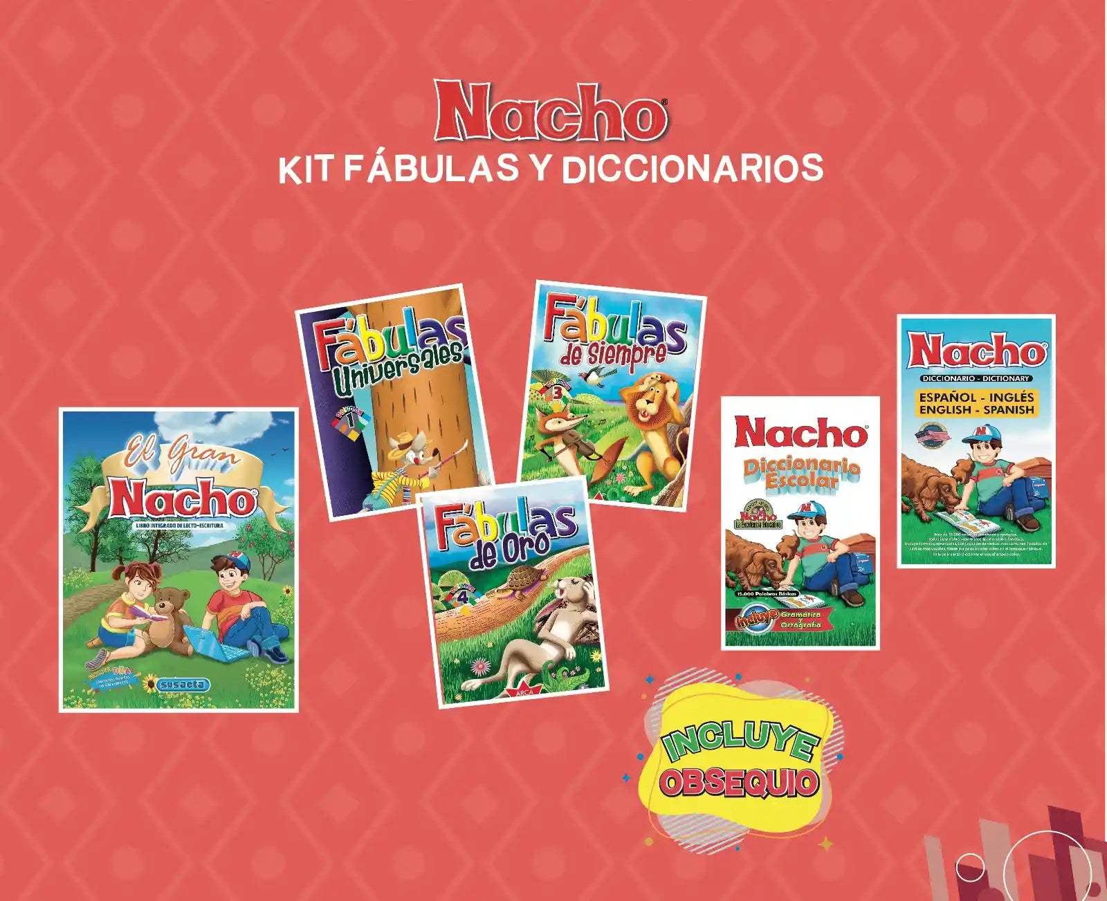 Kit Fábulas y Diccionarios: Literatura Infantil – Nacho lee