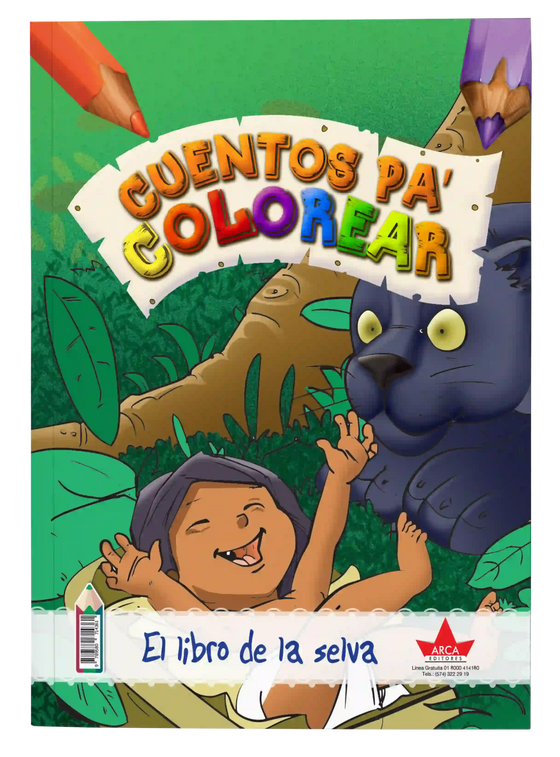 CUENTOS PA COLOREAR LIBRO DE LA SELVA