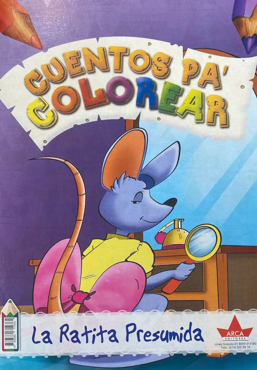 CUENTOS PA COLOREAR RATITA PRESUMIDA